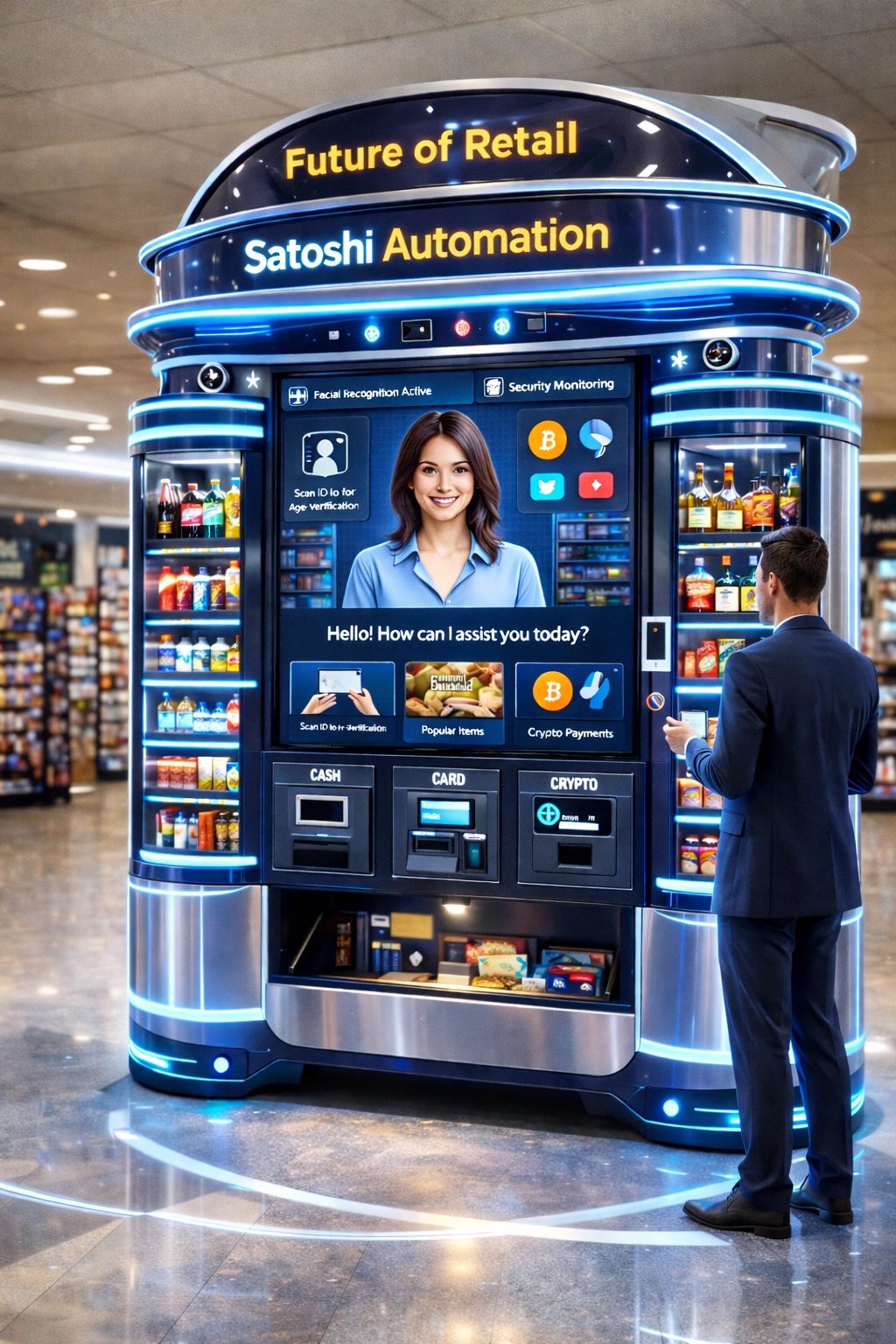 Satoshi Automation smart vending kiosk